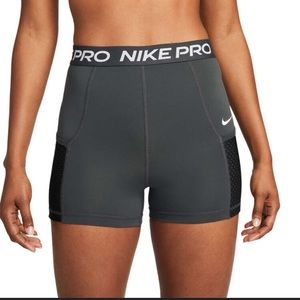 Nike pro dri-fit high waisted 3 inch shorts